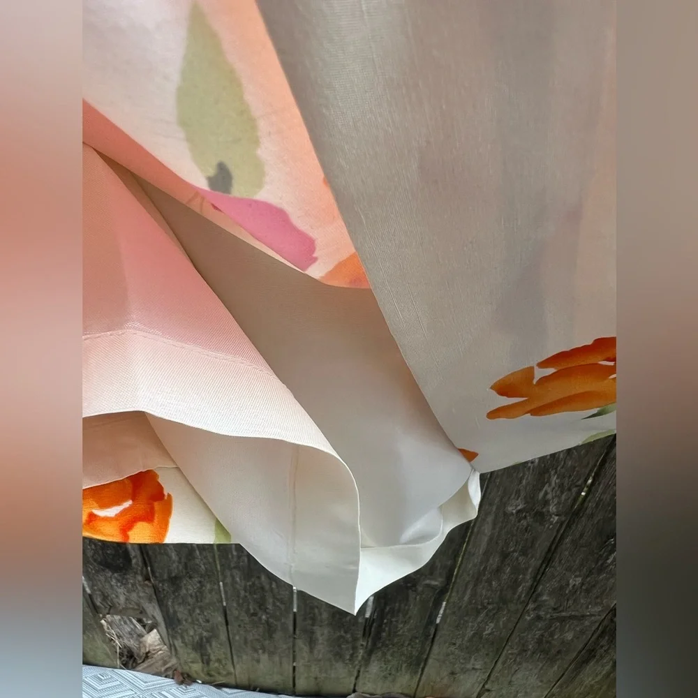 🍎 Teri Jon Silk Floral Sheath Dress With Cropped Jacket Self Tie Size 6 (AA3) - Picture 6 of 11